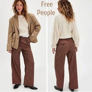 NWOT Free People Tyler Menswear Trouser Pants Size Medium